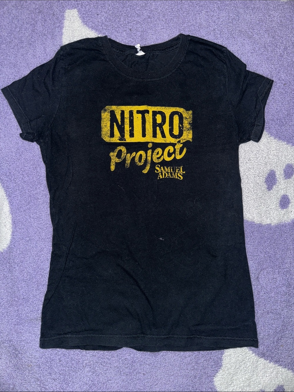 Samuel Adams Nitro Project Black Graphic T-Shirt Juniors L